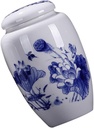 Hemoton Decorative Ceramic Canister for Multi-functional Storage Elegant and Tea Jar for Home Organization Airtight Seal for Tea Leaves Cookies and More