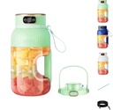 Ovidian Juicer Cup，Yulyoie Multifunctional Portable Juicer Cup with Digital Display, Wireless Portable Blender Rechargeable, Juice Cup Blender (Green)