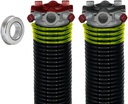 Garage Door Torsion Springs (207 x 1.75 x 26) | 1" ID Steel Bearing | Left and Right Hand Wound Replacement (Pair)