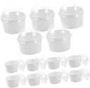 50 Set Parfait Cups with Dome Lids Clear Yogurt Containers for Yogurt Ice Cream Desserts and Snacks Ideal for Parties and Events and Disposable