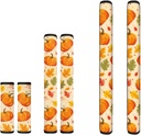 Pumpkins Printed Refrigerator Door Handle Covers Keep Appliance Clean for Fridge Microwave Stove Dishwasher Set of 6
