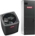 Goodman 4 Ton 14 SEER2 Air Conditioning System (9-Speed Motor) - Free Thermostat Included - GSXN404810-AMST60DU14