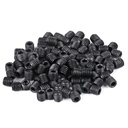 Pack of 100 M3x3mm Metric Carbon Steel Hex Socket Set Flat Point Grub Screws Black for Towel Rack Door Knob