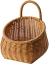 Kitchen Basket with Handle Wall Hanging Storage for Potatoes Fruits Vegetables Rustic Farmhouse Decor Multipurpose Organizer for Door Pantry Outdoor Use