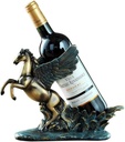 HASMI Wine Rack Wine Storage Holder European Pegasus Wine Rack Decoration Personality Home Kitchen Restaurant Resin Wine Rack Decoration Countertop Cabinet Cellar Wine Storage, Dingzhebo2022