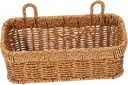 Woven Rattan Small Basket Hanging Wall Storage for Kitchen Garlic Ginger Fruit Vegetable Decorative Hanging Baskets