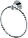 Gatco 4682 Channel Towel Ring, Chrome/Wall Mounted Hand Towel Ring for Bathroom