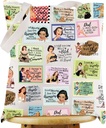 WZMPA Housewife Tote Bag Retro Sassy Gift Retro 50s Reusable Grocery Bag Housewives Party Merchandise