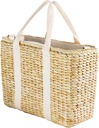 Insulated Beach Cooler Bag, Leak Proof, Premium Quality Corn Husk, Beach Bag, Pool Bag, Tote Bag, Straw, Rattan, Gifts for Women, Picnic Basket, Wedding Gifts, Lunch
