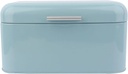 Metal Storage Box, Bread Box for Kitchen Countertop 12x7.1x6.3in Metal Bread Storage Box Metal Bread Box for Living Room, Bedroom, Office (Blue)