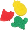 Cabilock 3pcs Creative Ice Packs for Food Preservation Cartoon Shape Ice Cases for Lunch Boxes and Reusable for Fruit Pineapple Watermelon Cactus