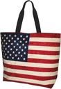 American Flag Independence Day Tote Bag for Women Mother,Reusable Shopping Grocery Bag Shoulder Bags