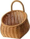 Cabilock Lightweight Woven Hanging Basket for Kitchen Storage Material Fruit and Vegetable Wall Basket Rustic Style Hanging Planter for Door Wall Decoration and Space Saving Organizer