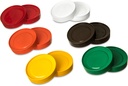 Carlisle FoodService Products Stor N' Pour Bottle Caps Lids with Stacking Ridge for Bar, Kitchen, And Restaurants, Plastic, 3.5 Diameter, Assorted, (Pack of 12)
