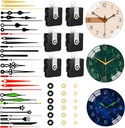 6 PCS High Torque Quartz Clock Movement Mechanism Replacement Clock Kit with 10 Different Pairs of Hands Clock for DIY Repair Clock Parts Shaft Lengths 12mm 15.5mm 21.5mm (Style 2)