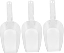 3pcs Acrylic Ice Scoops Food Shovels Ergonomic Design for Easy Handling Wear Resistant Material for Ice Flour and Cereal Convenient Cleaning with Water