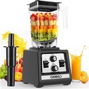 OMMO Blender for Smoothies: 1800W Peak Blenders for Kitchen, 68oz BPA-Free Pitcher, Timer & Speed Control, 6 Stainless Steel Blades, Dishwasher Safe Blender for Ice Crush/Smoothies/Frozen Drinks/Black