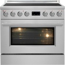 Forno Torino 36 Inch Induction Range True Convection, Air Fry, Air Sous Vide, 4.32 cu. ft. Oven, in Smudge-Resistant Stainless Steel