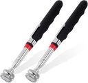 2 Pieces 25LBs Telescoping Magnetic Pickup Tool, Multifunction Magnet Hanger with Pen Clip Design, Magnet Stick Rod Extendable 7" to 30.5" for Men, Birthday, Father's Day, Holiday Gift