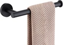 TASTOS Hand Towel Holder Towel Ring, Premium Stainless Steel Hand Towel Bar Heavy Duty Wall Mounted Modern Bath Accessories, 9 Inch Towel Rack for Bathroom Kitchen, Matte Black