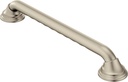 Moen Home Care Bathroom Safety 16 Inch Designer Stainless Steel Handicap Grab Bar for Bathtub and Shower, Concealed Screws, Brushed Nickel, LR8716D3BN