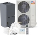 Cooper&Hunter Hyper Heat 48,000 BTU 4 TON Central Mini Split AC Air to Air Heat Pump System with Multi Position Air Handler Unit Including 25ft Installation Kit