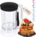 Eggssentials – Pancake Batter Dispenser, Batter dispenser with Squeeze Handle Mess-Free, Cupcakes, Waffles & More – Durable, Easy-Pour Pancake Dispenser Bottle for Smooth Baking