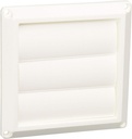 Lambro 1475W White Plastic Louvered Vent, 3-Inch