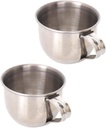 2pcs Stainless Steel Water Drinking Cups Plum Wine Cups Rustproof Tea Mugs for Sake present for Family and Friends and Design