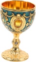 Decorative Retro Medieval Chalice Goblet -resistant Metal Wine Cup for Ceremonial Use Elegant Worship Cup for Halloween Events and Home Decor