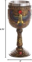 Pacific Giftware Ancient Egyptian Winged Horus Falcon Ceremonial Chalice Cup 7oz Wine Goblet