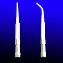 caulking Extension Nozzle Two Glass Glue nozzles one Straight and one Curved,white(1Straight +1 Curved)