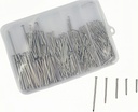 5 Sizes 400pcs Galvanized Hardware Nails Assortment Kit，Good Hardness Picture Hanging Nails,Wall Nails