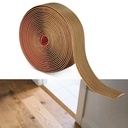 20Ft x 2" Vinyl Threshold Floor Transition Strip Trim Flooring Transition Strips Self Adhesive Wood Flat Divider Carpet Transitions Laminate Strip for Joining Laminate Tiles Carpet Doorway Transitions