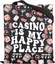 ENSIANTH Casino Player Gift Poker Player Hangbag777 Slot Machine Tote Bag Casino Gambler Bag Gambling Lover Gift