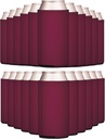 TahoeBay Slim Can Cooler Sleeves (25-Pack) Skinny Tall Cans 12 Oz Bulk Thin Seltzer Fit Sublimation Blanks for Vinyl Plain Blank Foam Beer Bottles Black White Assorted Solid Set (Maroon)