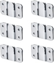 Flush Mount Bracket, Interlocking Photo Frame Hook 56 x 36mm Heavy Duty Picture Hangers, Interlock Bracket Furniture Connector, Sectional Couch Connectors, Headboard Wall Mount Hardware (6 Pairs)