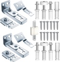 Bifold Door Hardware kit for 7/8" to 1" Track, Bifold Door Installation and Repair Parts (2-Sets Bifold Door Hardware kit)…