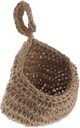 Bohemian Teardrop Wall Plant Basket Hanging Fruit Vegetable Storage Organizer for Kitchen Garlic Onion Holder Handwoven Jute Large Capacity Decorative Holder
