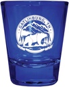 R and R Imports Gatlinburg Tennessee Souvenir Engraved Full Color 2oz Shot Glass Blue 4-Pack
