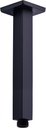 Shower Arm with Flange Ceiling Mounted 8 Inch Square Extension Pipe for Overhead Rainfall Shower Head, Solid Stainless Steel,Matte Black