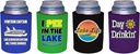 Lake Related Designs Thick Foam Old School Can Coolie 4 Pack