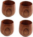 Wooden Tea Cup 4-piece Set Japanese Teacup Chinese Tea Cup Sake Holder