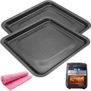 2PCS 10QT Air Fryer Drip Tray for Instants Vortex Plus Air fryers, Premium Nonstick Crumb Tray, Oil Drip Pan for Instants Vortex Pro Innsky Chefman PowerXL Air Fryers, Dishwasher Safe
