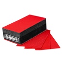 Diablo Reusable Hand Sanding Block for Wood, Metal and Plastics - 2-3/4" x 5", 80/120/220 Grit, Multi-Grade - DFB234DUOH01G