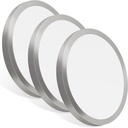 Energetic 5CCT Flush Mount Ceiling Light Fixtures, 26W LED Ceiling Lights for Bedroom, Kitchen, Bathroom, Hallway, 2700/3000/3500/4000/5000K, Super Slim, 11 Inch, Brushed Nickel Metal Ring, 3 Pack