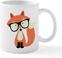 CafePress Hipster Red Fox Mug 11 oz (325 ml) Ceramic Coffee Mug