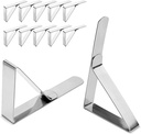 ALLTOP Superior Tablecloth Clips - Rust-Proof Stainless Steel Table Cover Holder Clips,Secure Clamps for Outdoor Picnics, Parties, Restaurants, Weddings - 12 Pack
