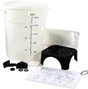 Snap! Cold Brew Round Bucket- 5 gallon Commercial Cold Brew System,Cold Brew Coffee Set-Whtie