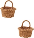 OUNONA Hanging Basket for Kitchen Elegant Woven Storage for Fruits Vegetables and Seasonings Versatile Wall Basket for Home Organization for Living Bedroom Kitchen Decor